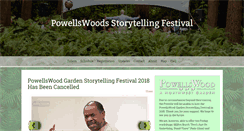 Desktop Screenshot of powellswoodfestival.com