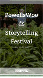 Mobile Screenshot of powellswoodfestival.com