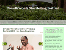 Tablet Screenshot of powellswoodfestival.com